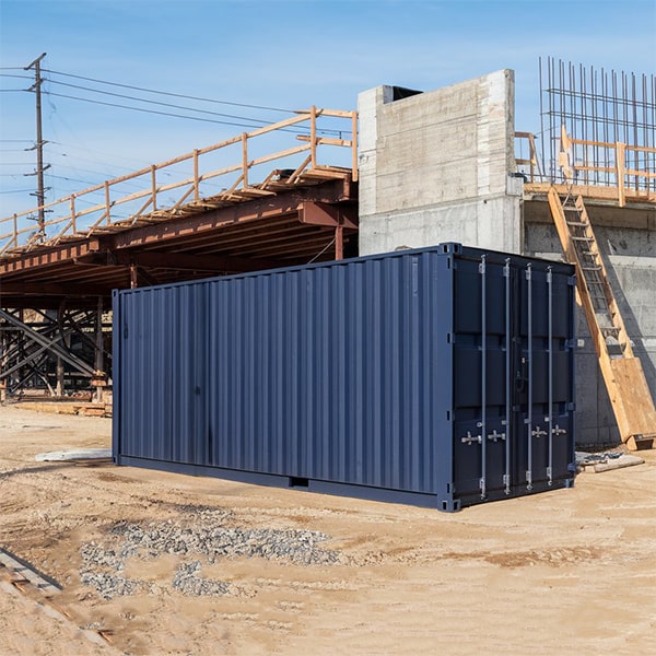 our construction site storage containers have minimal restrictions on what can be stored inside